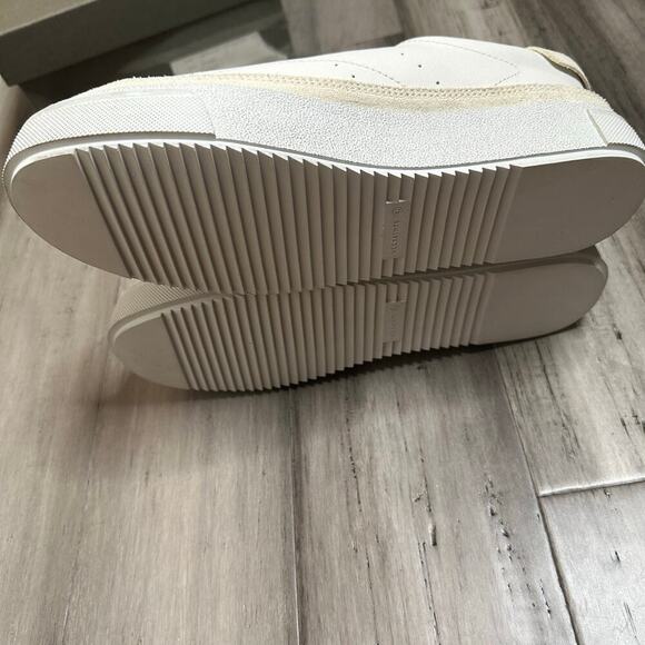 NEW All Saints Trish Leather Sneakers Women's White Size 11 - Picture 8 of 11